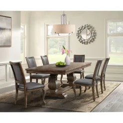 Mor Furniture Gramercy Tufted Tall Back Side Chair In Walnut, Set Of 2