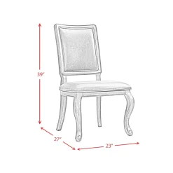 Mor Furniture Gramercy Tufted Tall Back Side Chair In Walnut, Set Of 2