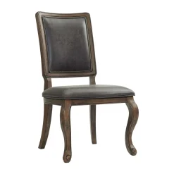 Mor Furniture Gramercy Tufted Tall Back Side Chair In Walnut, Set Of 2