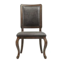 Mor Furniture Gramercy Tufted Tall Back Side Chair In Walnut, Set Of 2
