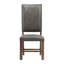 Mor Furniture Gramercy Tufted Tall Back Side Chair In Walnut, Set Of 2