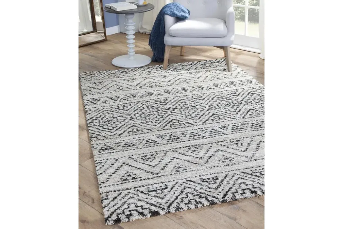 Mor Furniture Granada Sierra Rug In Boho Ivory, 5’ X 8’