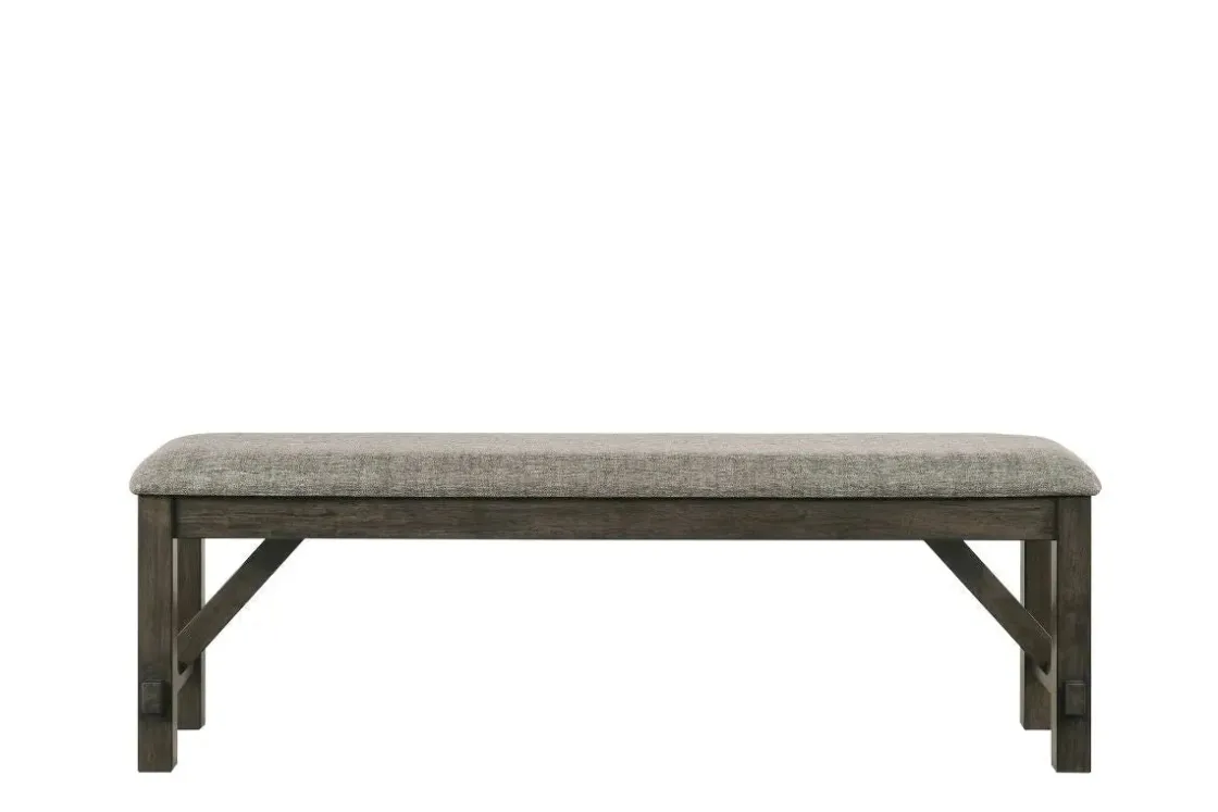 Mor Furniture Gulliver Dining Table, 4 Chairs & Bench In Rustic Brown