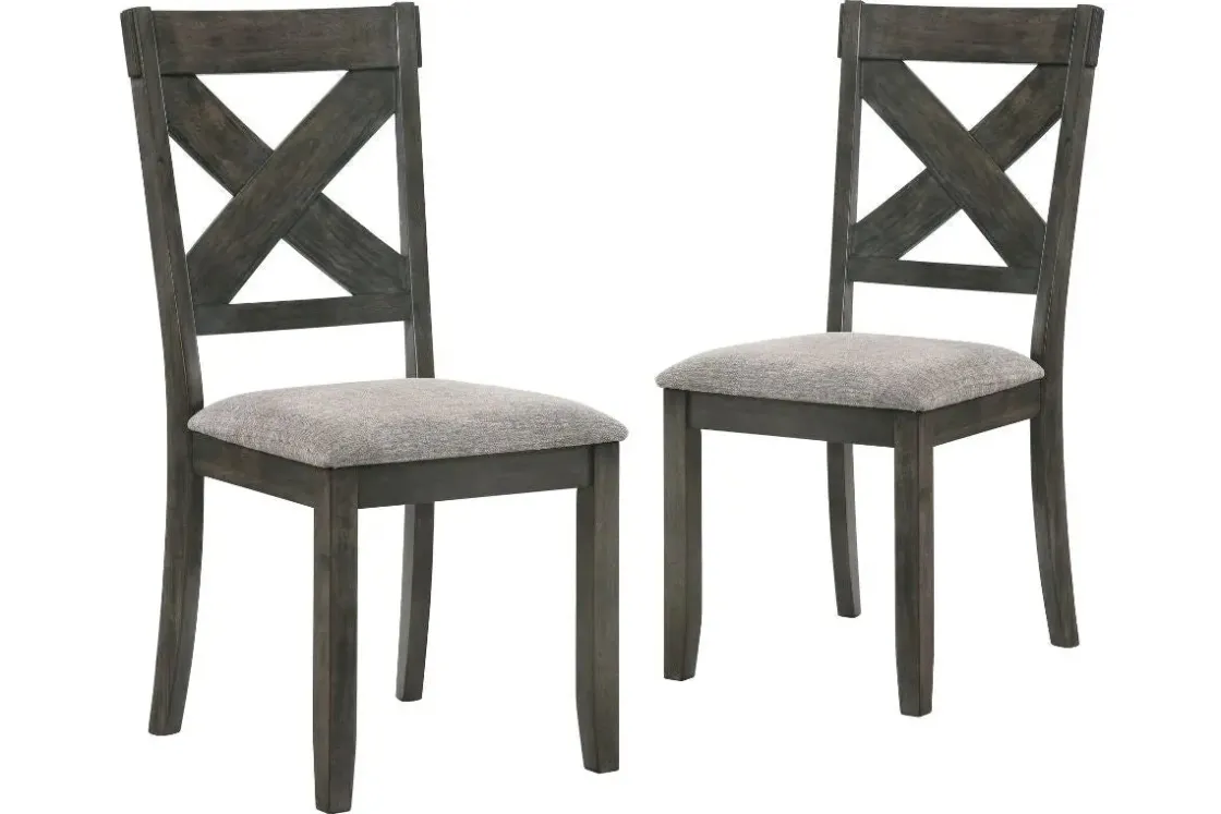 Mor Furniture Gulliver Side Chair In Rustic Brown, Set Of 2