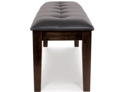 Mor Furniture Haddigan Dining Bench In Dark Brown