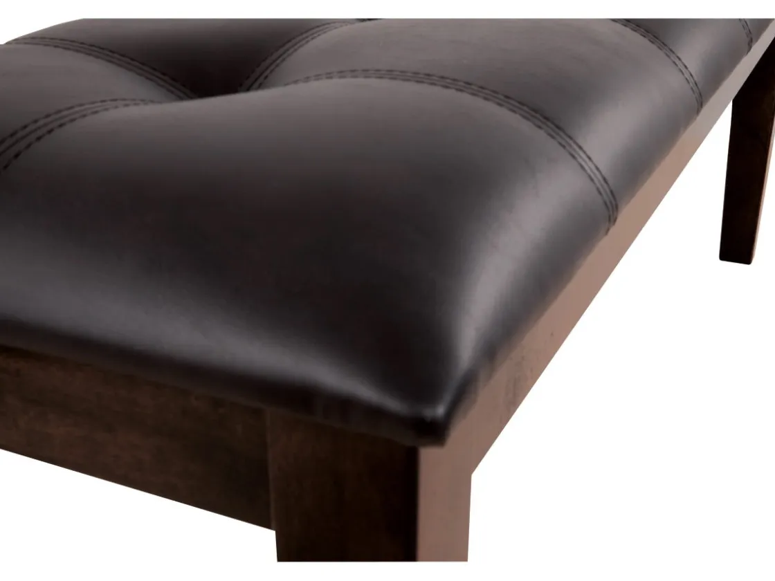 Mor Furniture Haddigan Dining Bench In Dark Brown