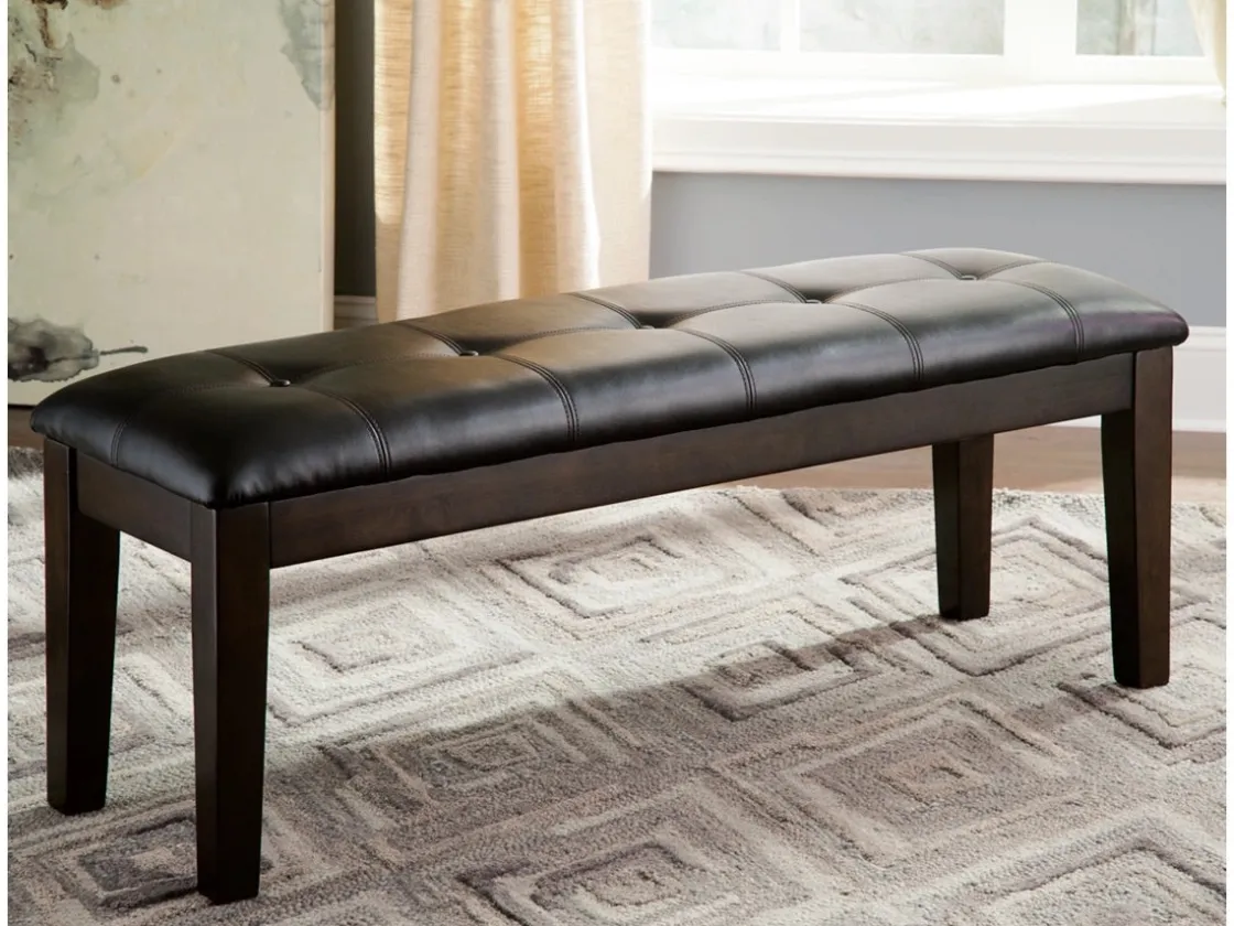 Mor Furniture Haddigan Dining Bench In Dark Brown