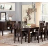 Mor Furniture Haddigan Extendable Dining Table & 6 Chairs In Dark Brown