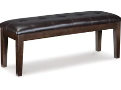 Mor Furniture Haddigan Extendable Dining Table, 4 Chairs & Bench In Dark Brown
