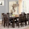 Mor Furniture Haddigan Extendable Dining Table & 8 Chairs In Dark Brown