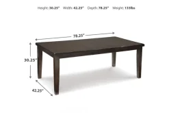 Mor Furniture Haddigan Extendable Dining Table In Dark Brown