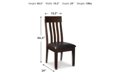 Mor Furniture Haddigan Side Chair In Dark Brown, Set Of 2