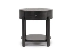 Mor Furniture Hadleigh Triangular End Table In Coffee Bean