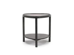 Mor Furniture Hadleigh Triangular End Table In Coffee Bean