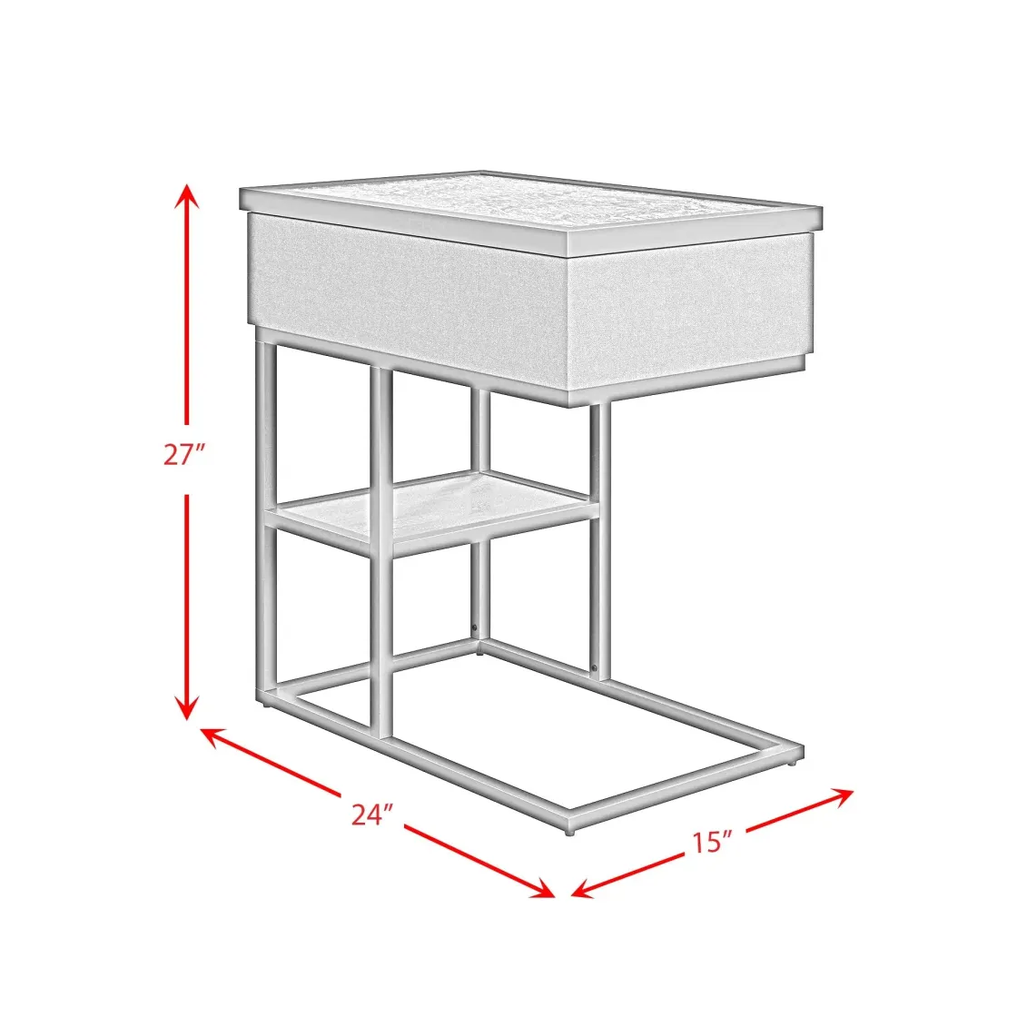Mor Furniture Halo Accent C Table In Black