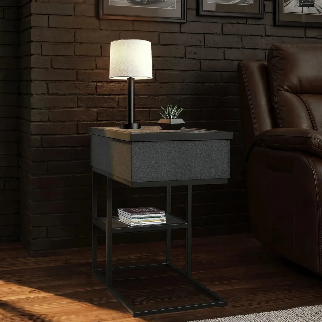 Mor Furniture Halo Accent C Table In Black