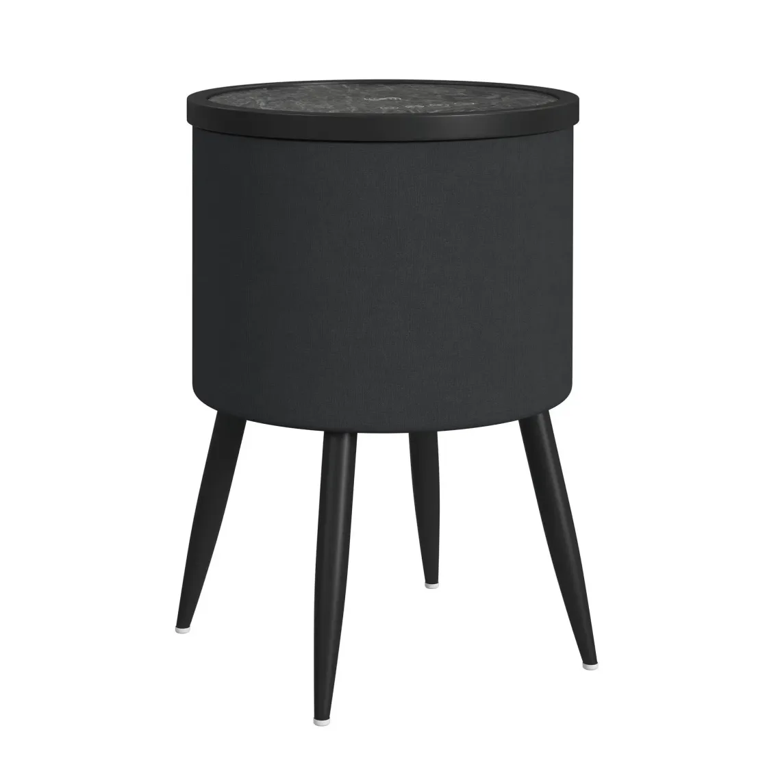 Mor Furniture Halo Round End Table In Black