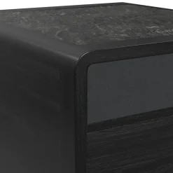 Mor Furniture Halo Round End Table In Black