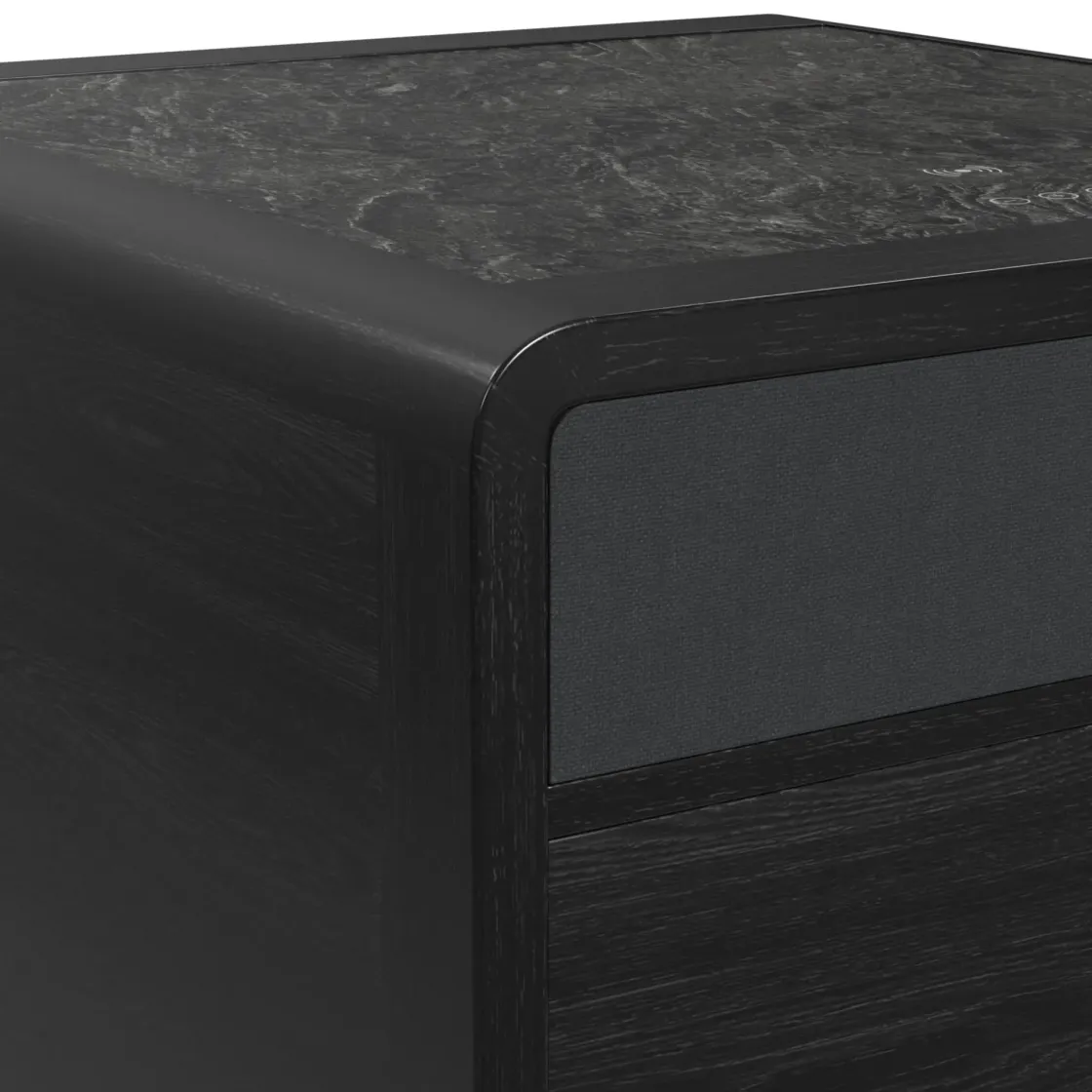 Mor Furniture Halo Round End Table In Black