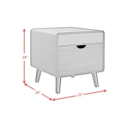Mor Furniture Halo Round End Table In Black