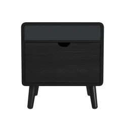 Mor Furniture Halo Round End Table In Black