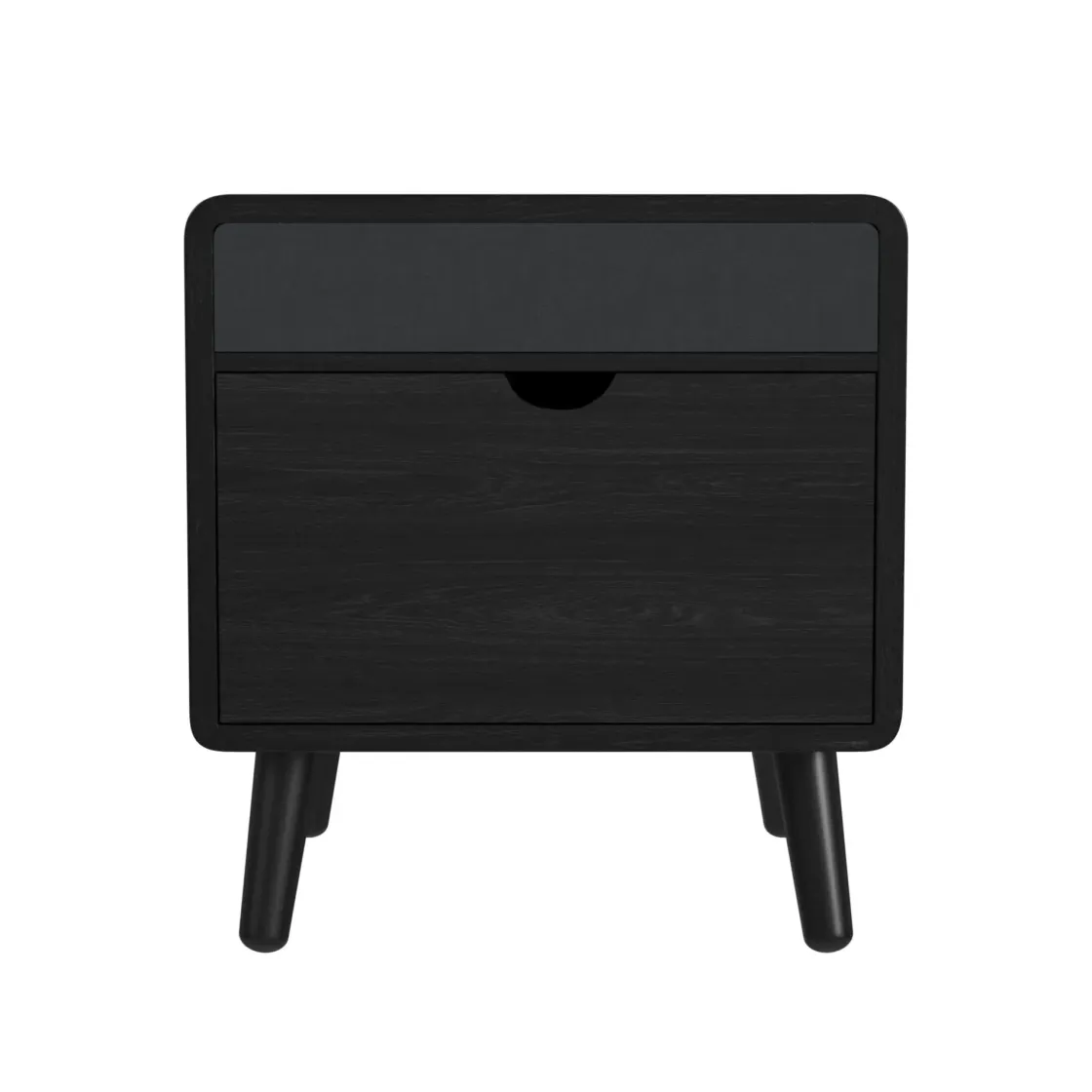 Mor Furniture Halo Round End Table In Black
