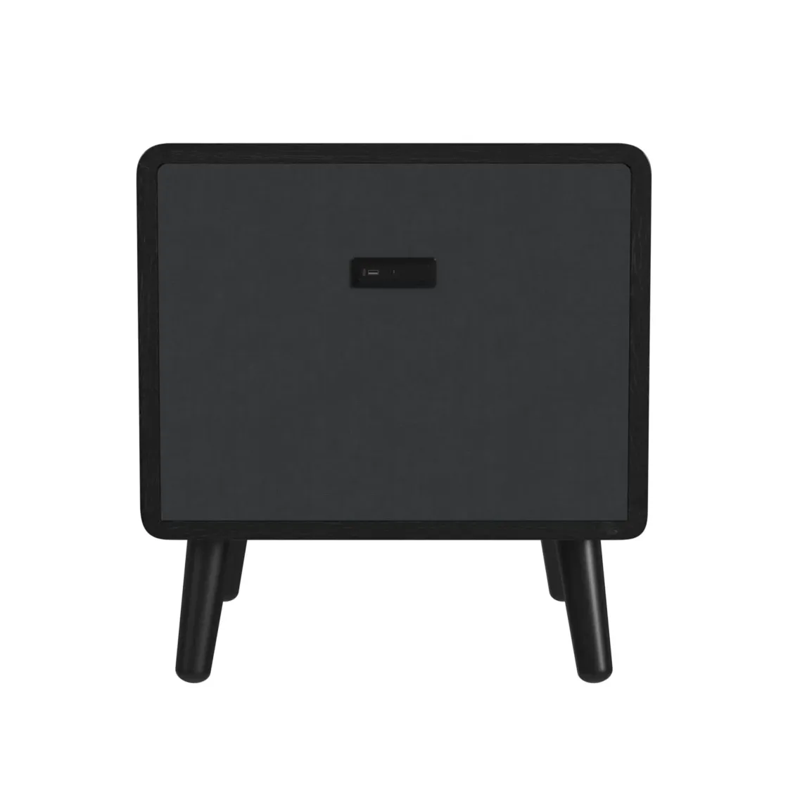 Mor Furniture Halo Round End Table In Black