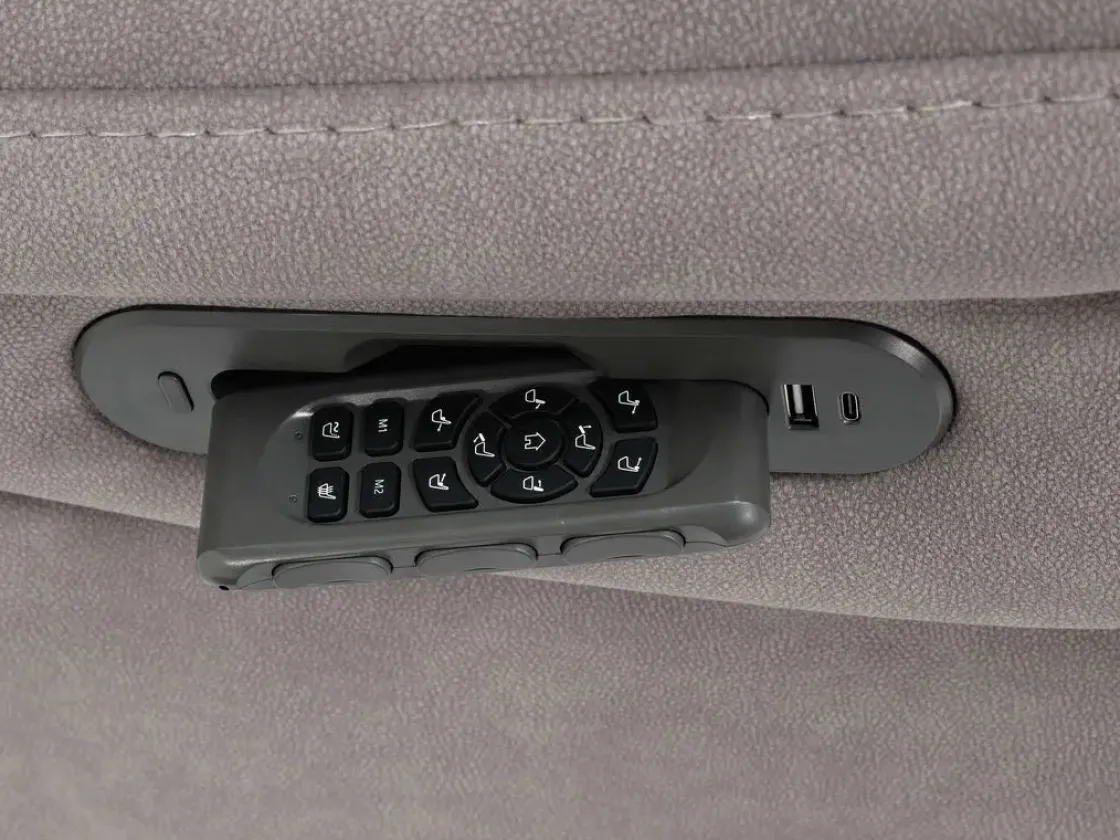 Mor Furniture Hamilton 3 Power Recliner In Arula Elephant