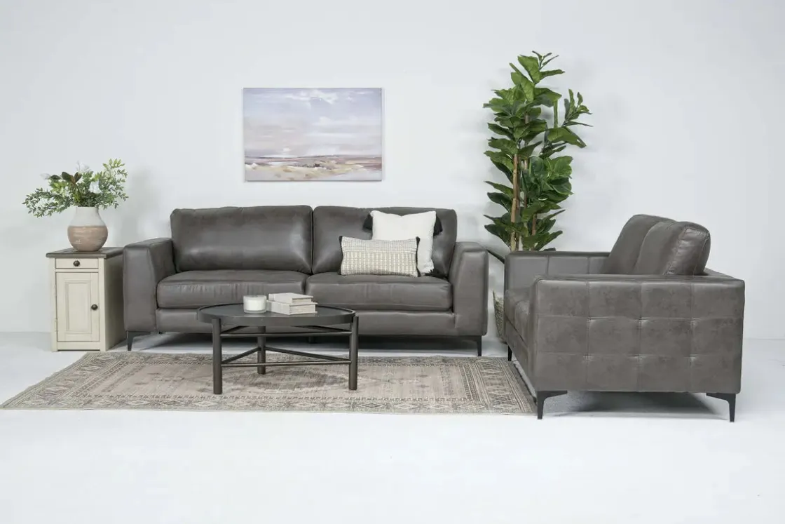 Mor Furniture Hank Sofa In Badlands Cinerous
