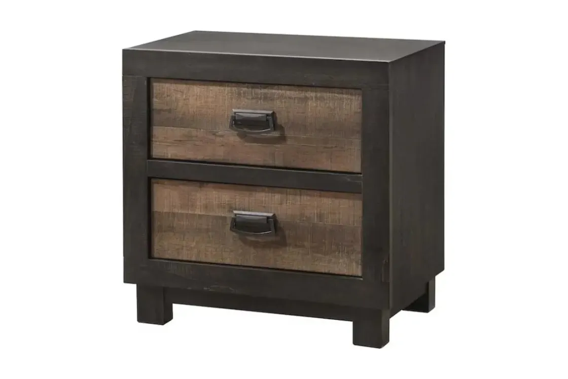 Mor Furniture Harlington Panel Bed, Dresser, Mirror & Nightstand In Walnut, Full