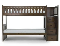 Kids Mor Furniture Harlow Bunk Bed In Espresso, Twin/Twin