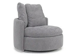 Mor Furniture Harrison Swivel Chair In Helio Pewter 100