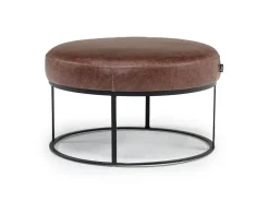 Mor Furniture Harvey Accent Ottoman In Leather