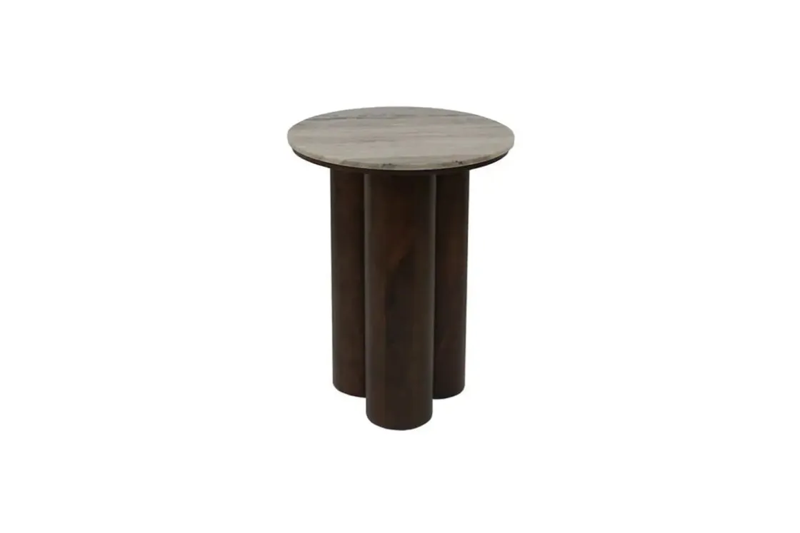 Mor Furniture Henfield Accent Table In Beige/Warm Brown