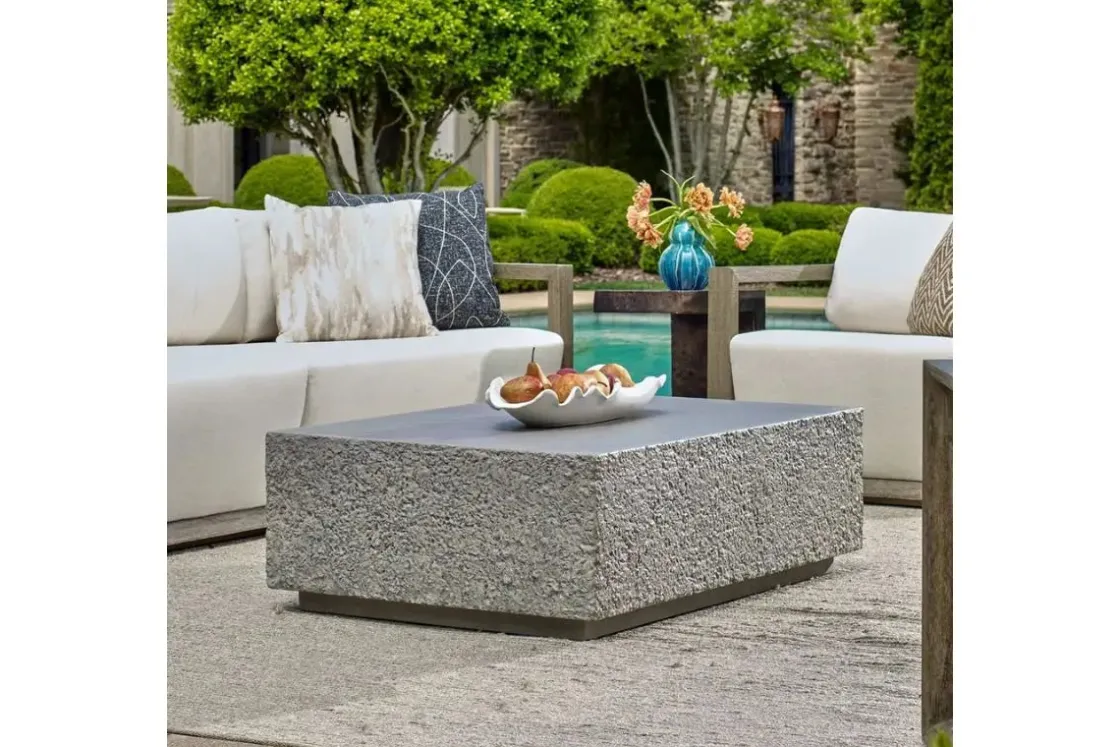 Mor Furniture Hesston Outdoor Coffee Table In Gray