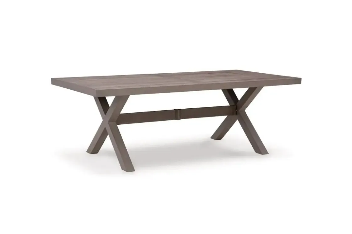 Mor Furniture Hillside Barn Outdoor Dining Table In Gray/Brown