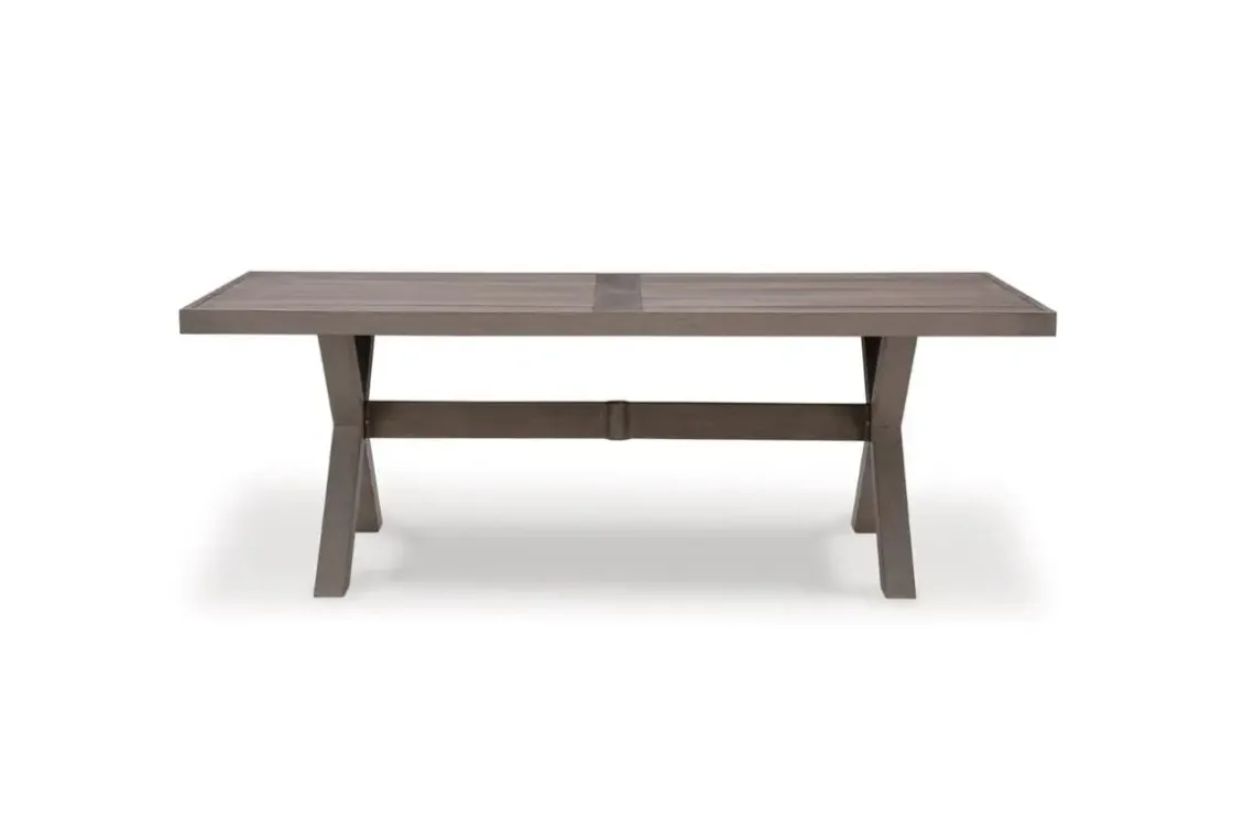 Mor Furniture Hillside Barn Outdoor Dining Table In Gray/Brown