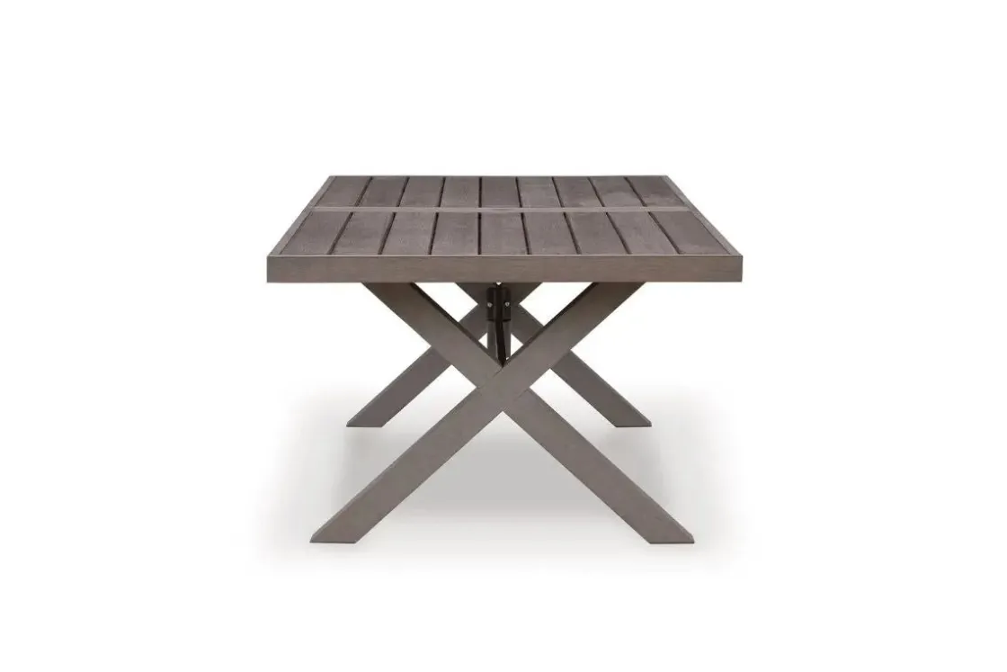 Mor Furniture Hillside Barn Outdoor Dining Table In Gray/Brown