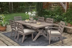 Mor Furniture Hillside Barn Outdoor Dining Table In Gray/Brown