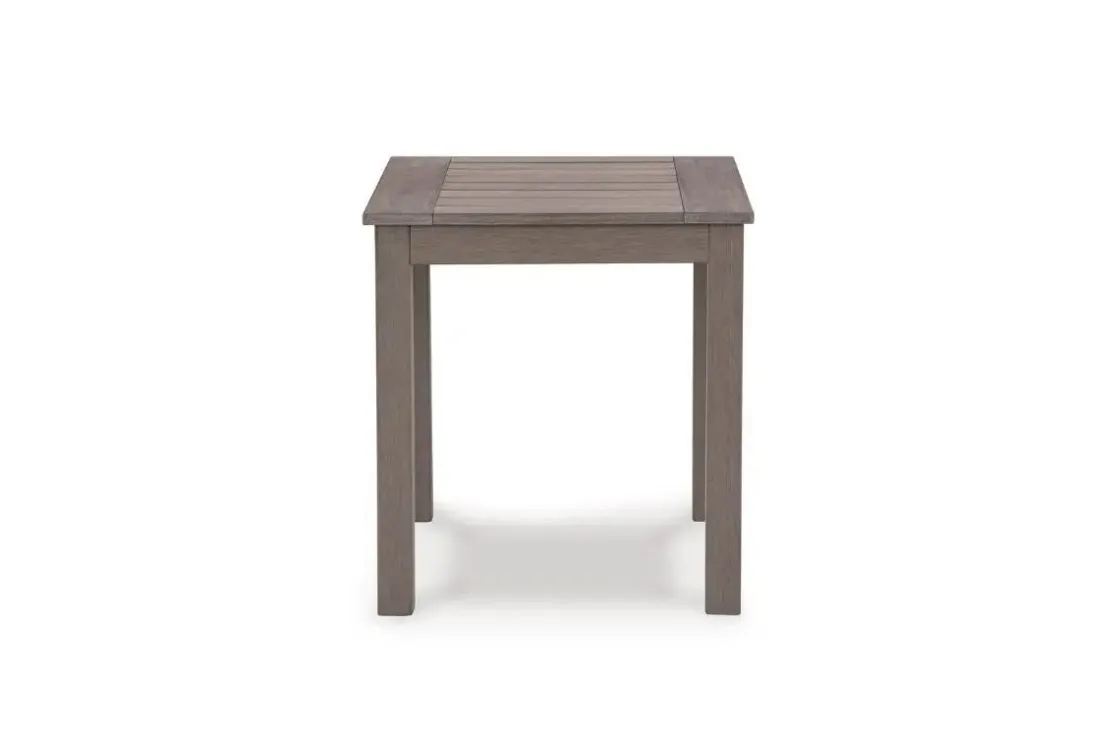 Mor Furniture Hillside Barn Outdoor End Table In Gray/Brown