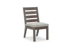 Mor Furniture Hillside Barn Outdoor Side Chair In Gray/Brown, Set Of 2