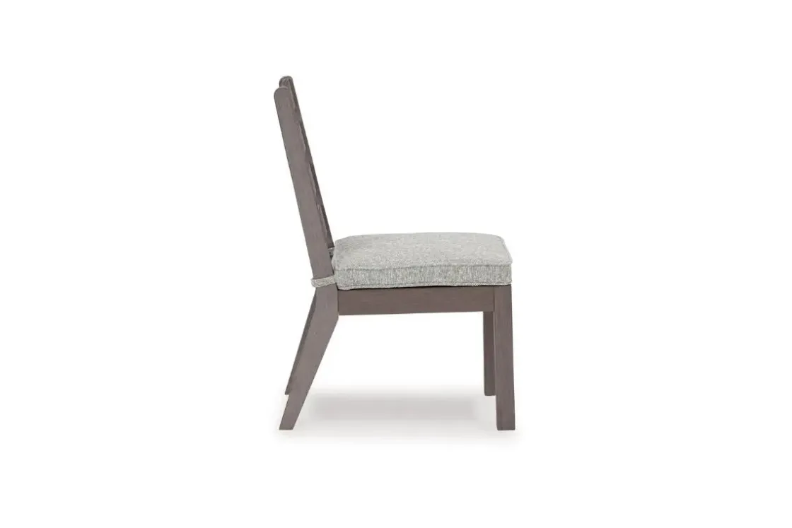 Mor Furniture Hillside Barn Outdoor Side Chair In Gray/Brown, Set Of 2