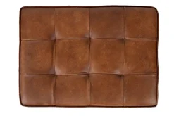 Mor Furniture Hogan Accent Ottoman In Sienna Leather