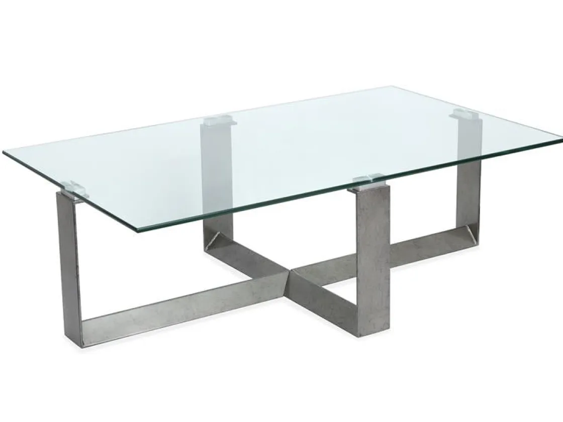 Mor Furniture Holden Rectangle Coffee Table In Aged Pewter