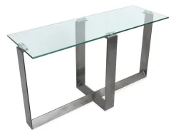 Mor Furniture Holden Rectangle Sofa Table Top In Aged Pewter