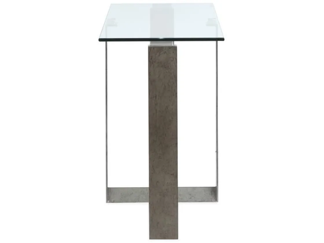 Mor Furniture Holden Rectangle Sofa Table Top In Aged Pewter