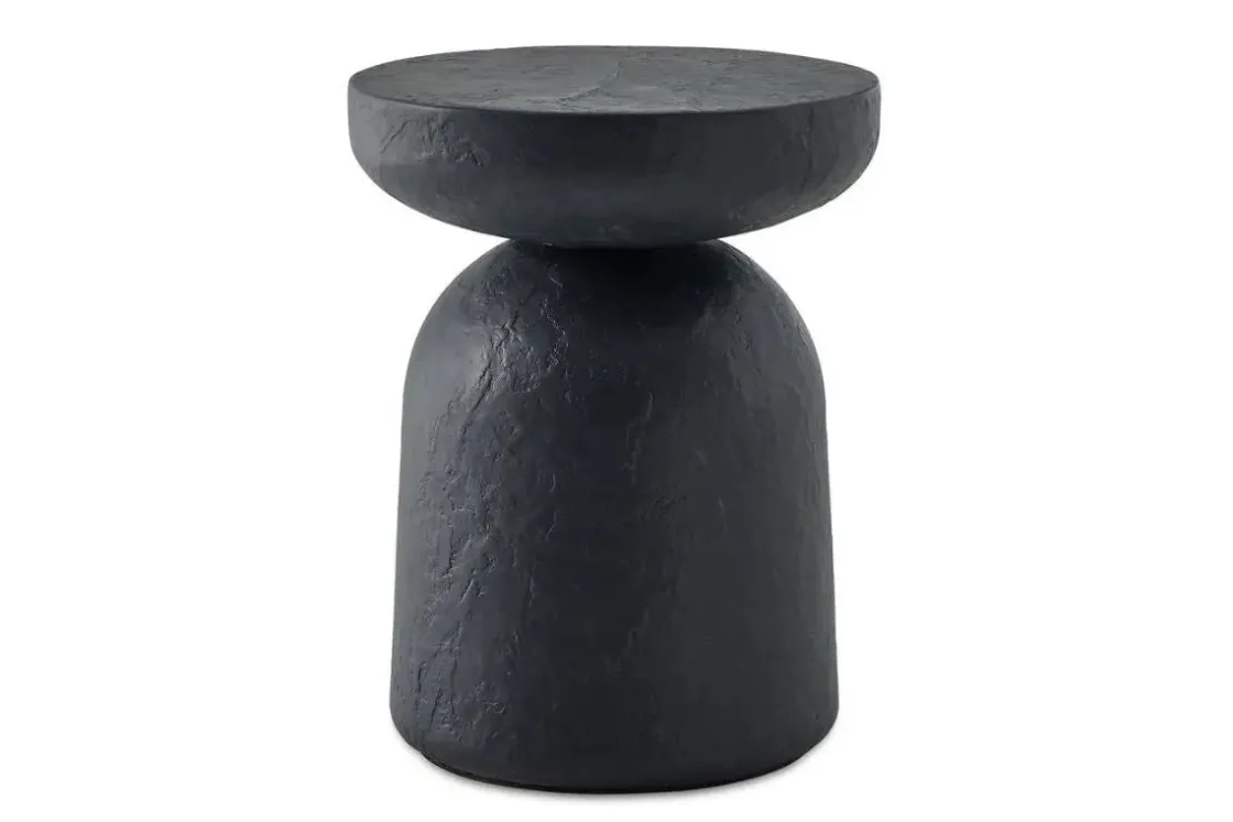 Mor Furniture Hurlee Outdoor Round Accent Table In Gray