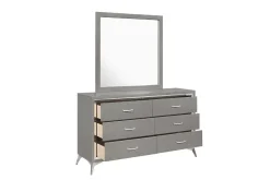 Mor Furniture Huxley Mirror In Gray