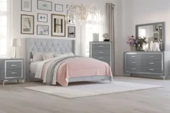 Mor Furniture Huxley Panel Bed In Gray, Full