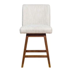 Mor Furniture Isabella Swivel Counter Height Stool In Beige